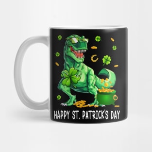Happy St Patricks Day Dinosaur Mug